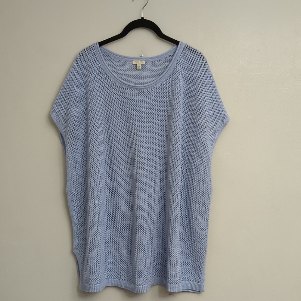 Talbot's Drop Shoulder Net Sweater
